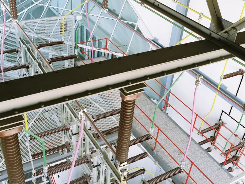 Die 110kV-Schalthalle von oben Foto: Andreas Fechner